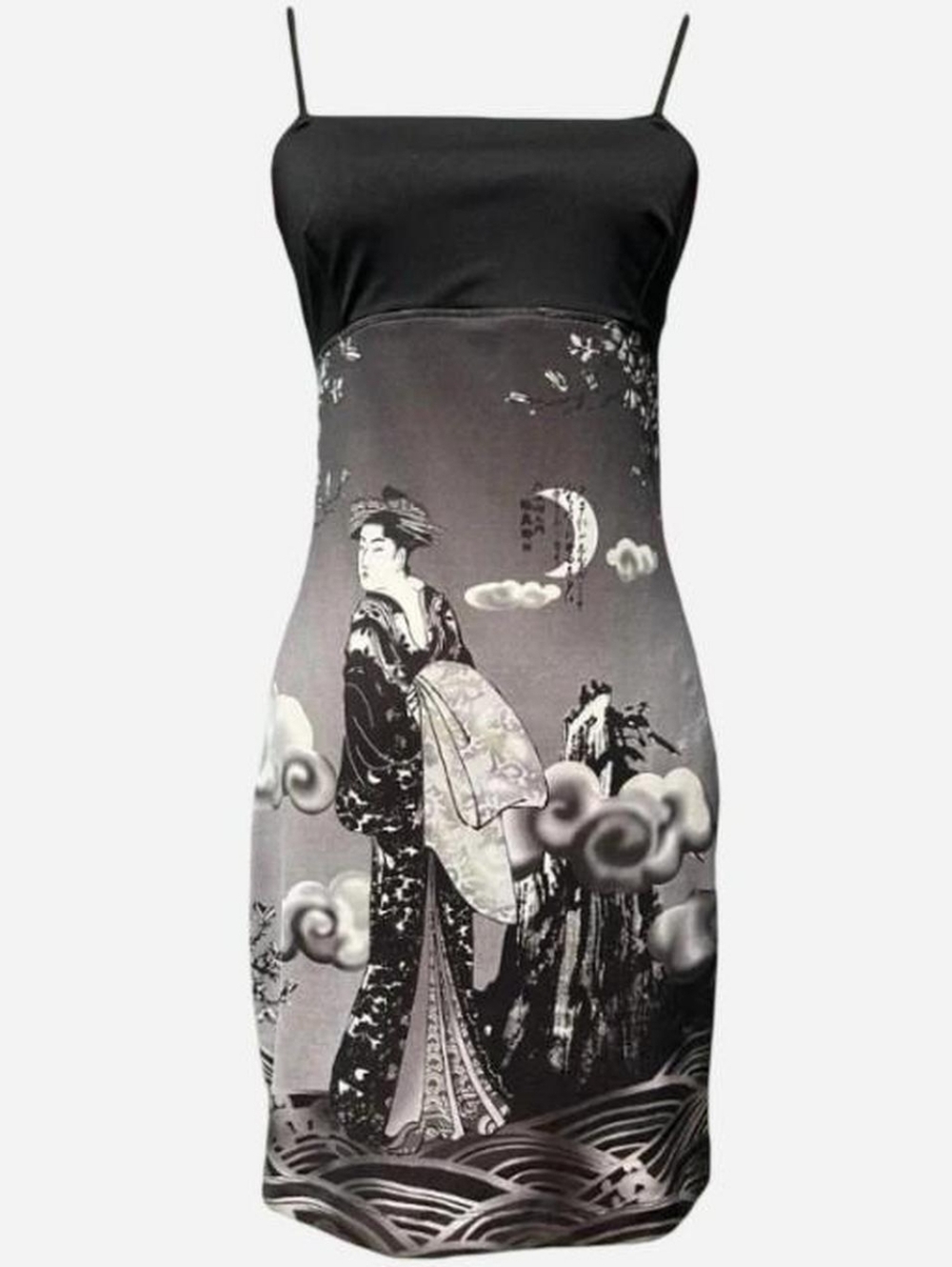 90s/Y2K Rampage Geisha Bodycon Midi Dress (Medium) ‼️Price Firm
